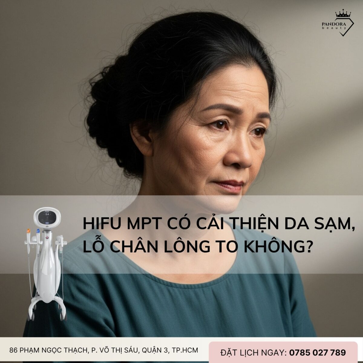 Nâng cơ HIFU MPT có cải thiện da sạm, lỗ chân lông to không?