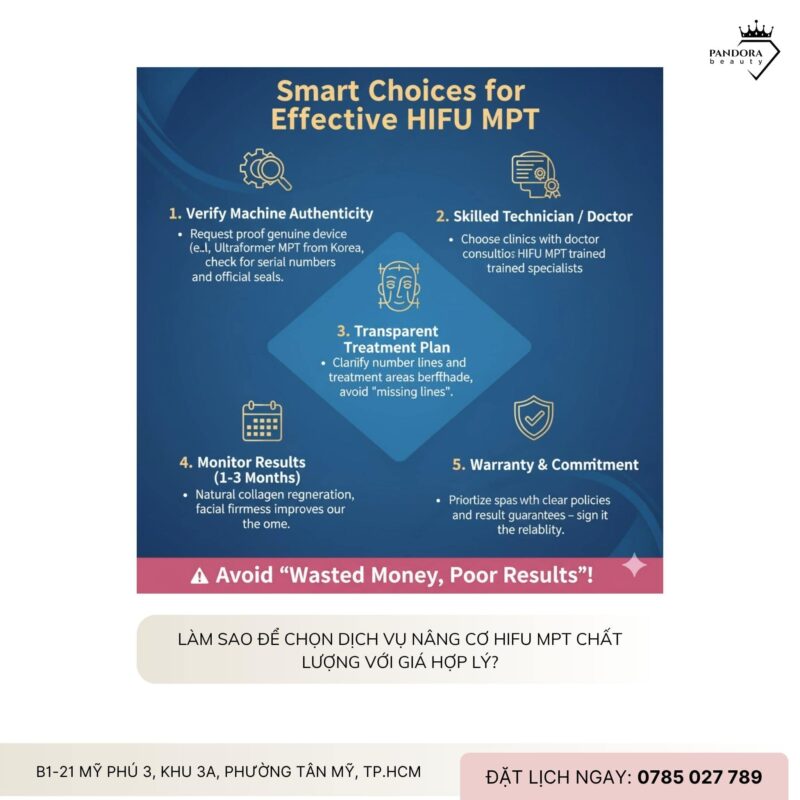 Giá nâng cơ HIFU MPT 2025: Có thay đổi gì so với năm 2024?