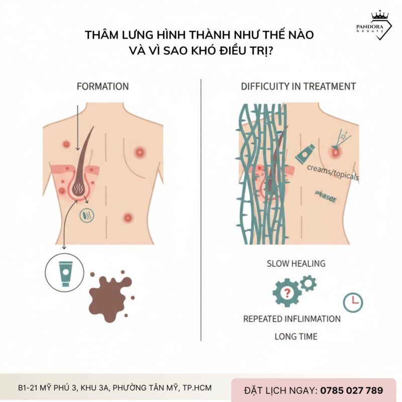 Trị mụn lưng với Multi-layer Chemical Peel – Giải pháp triệt thâm, sáng vùng lưng