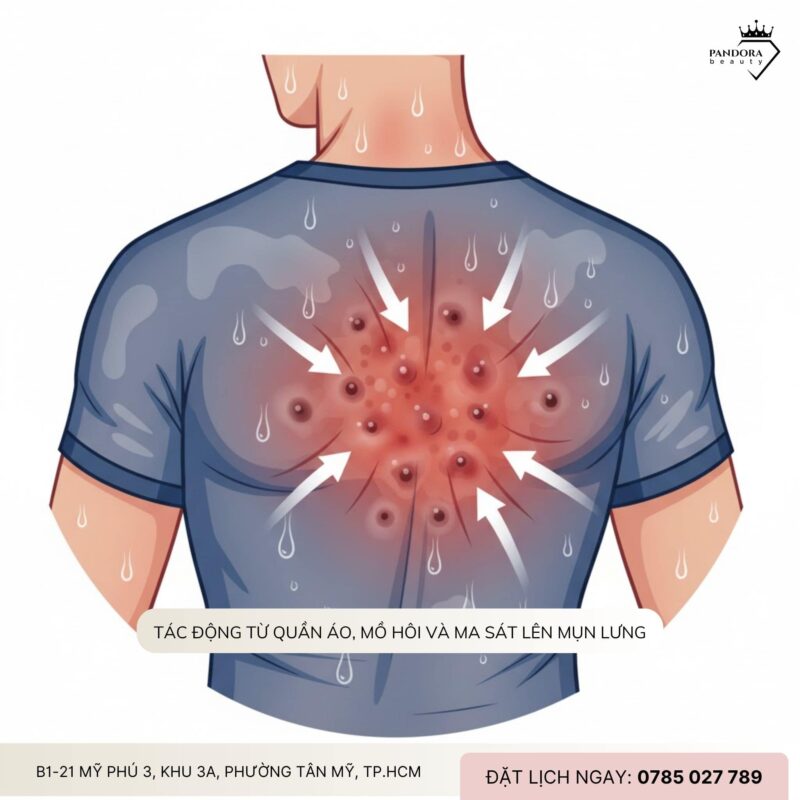 Vì sao điều trị mụn lưng khó hơn mụn mặt?