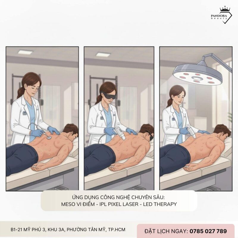 Điều trị mụn lưng cho người tập gym: Hiểu đúng – Làm đúng để sạch mụn, mịn da chỉn chu