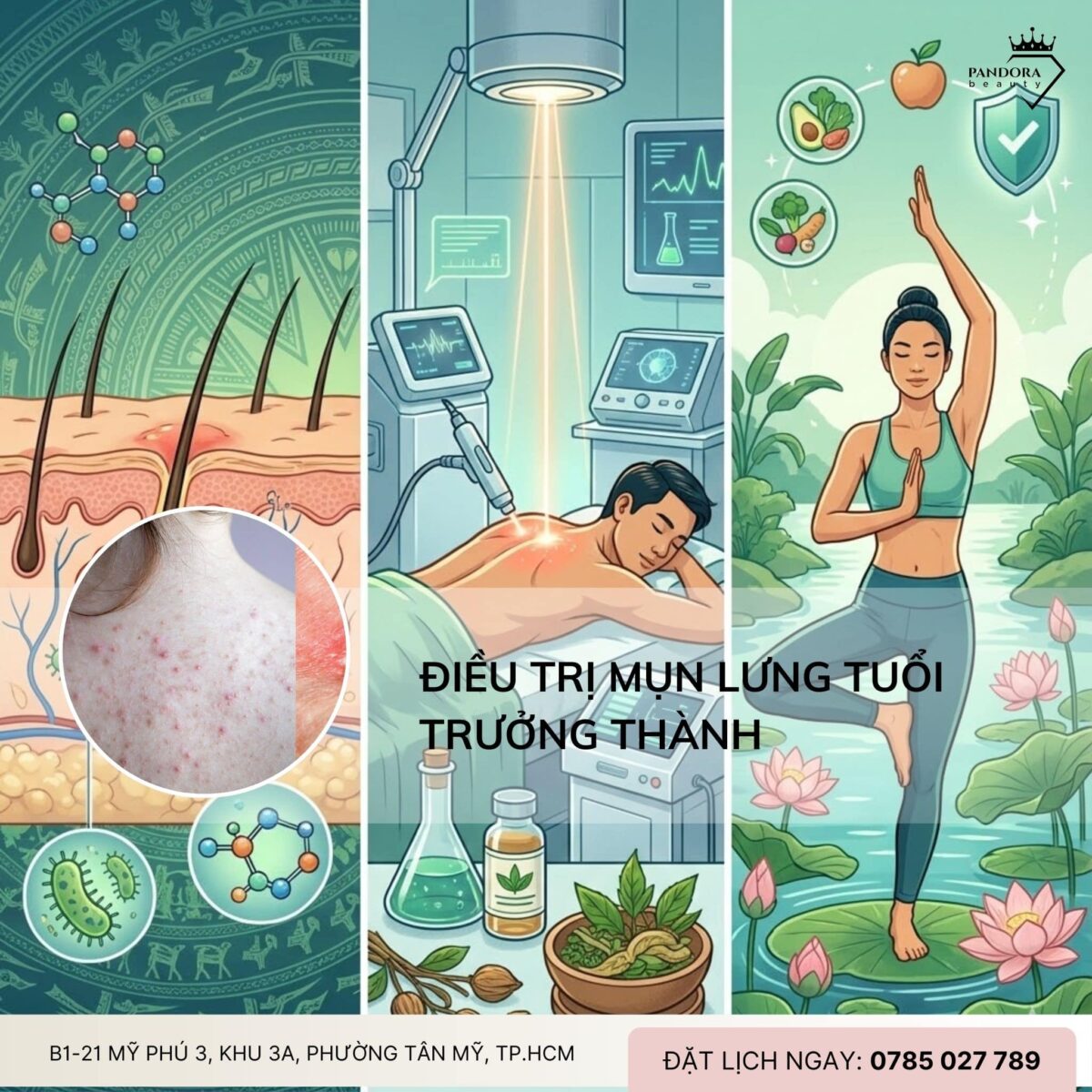 Điều trị mụn lưng tuổi trưởng thành: Hiểu đúng – trị đúng – hết tái phát