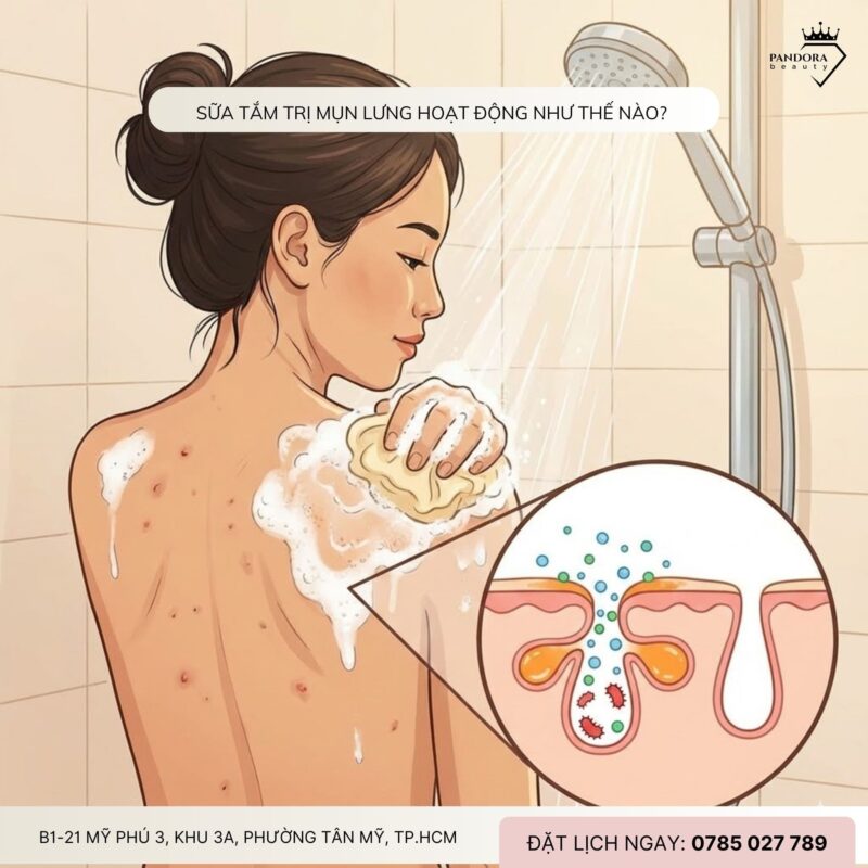 Trị mụn lưng: Sữa tắm trị mụn lưng có thật sự hiệu quả không?