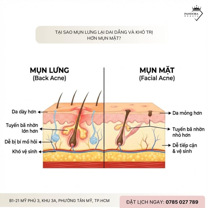 Trị mụn lưng: Thói quen gây mụn lưng & cách chữa đúng, dứt điểm