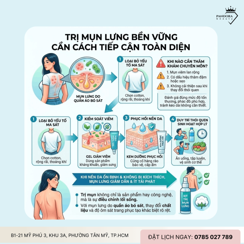 Mụn lưng do quần áo bó sát: Trị mụn lưng thế nào khi nguyên nhân đến từ thói quen mặc đồ?