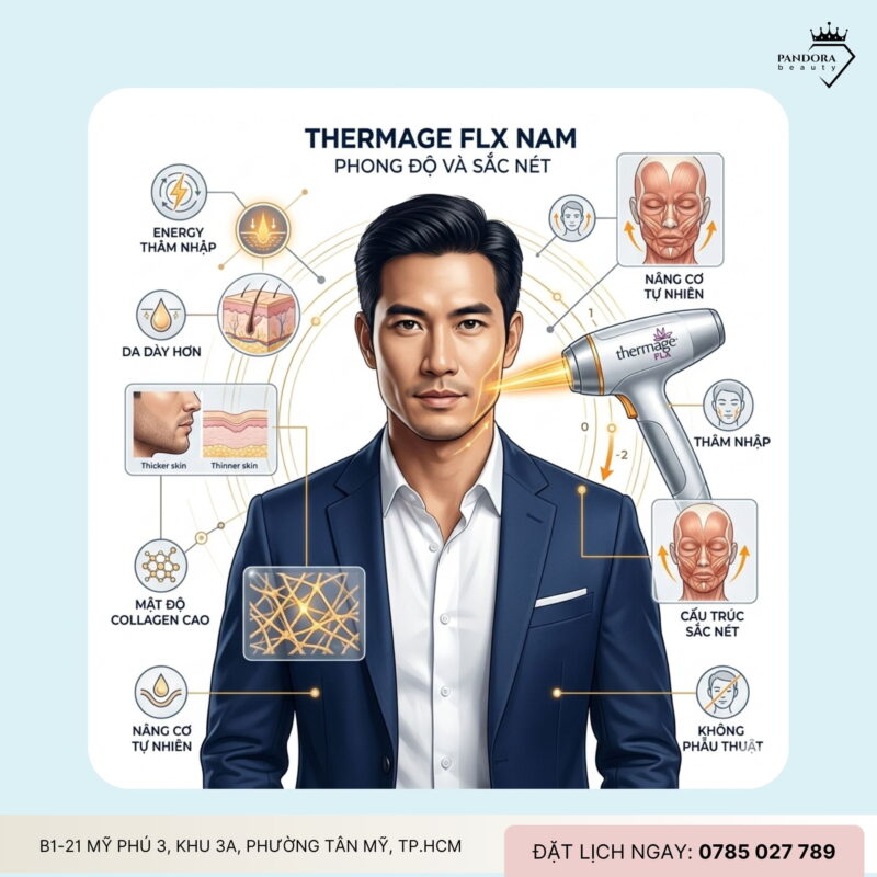 Trẻ hóa Thermage FLX cho nam giới – Bí quyết giữ phong độ đỉnh cao theo thời gian