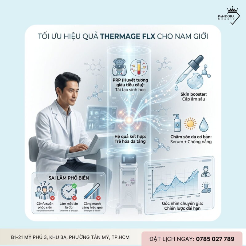 Trẻ hóa Thermage FLX cho nam giới – Bí quyết giữ phong độ đỉnh cao theo thời gian