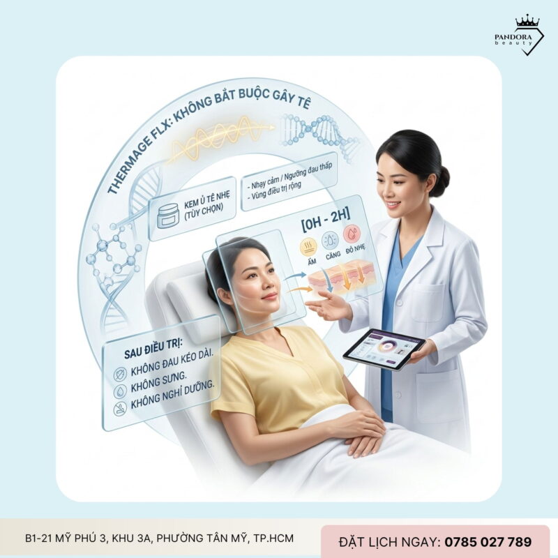 Trẻ hóa Thermage FLX có đau không? Trải nghiệm thực tế từ góc nhìn chuyên gia