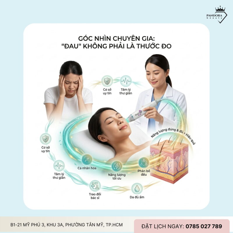 Trẻ hóa Thermage FLX có đau không? Trải nghiệm thực tế từ góc nhìn chuyên gia