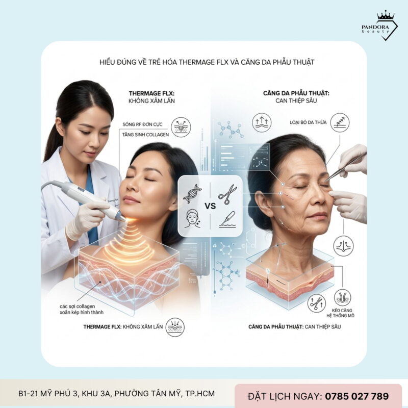 Trẻ hóa Thermage FLX có thay thế căng da phẫu thuật? Góc nhìn chuyên gia