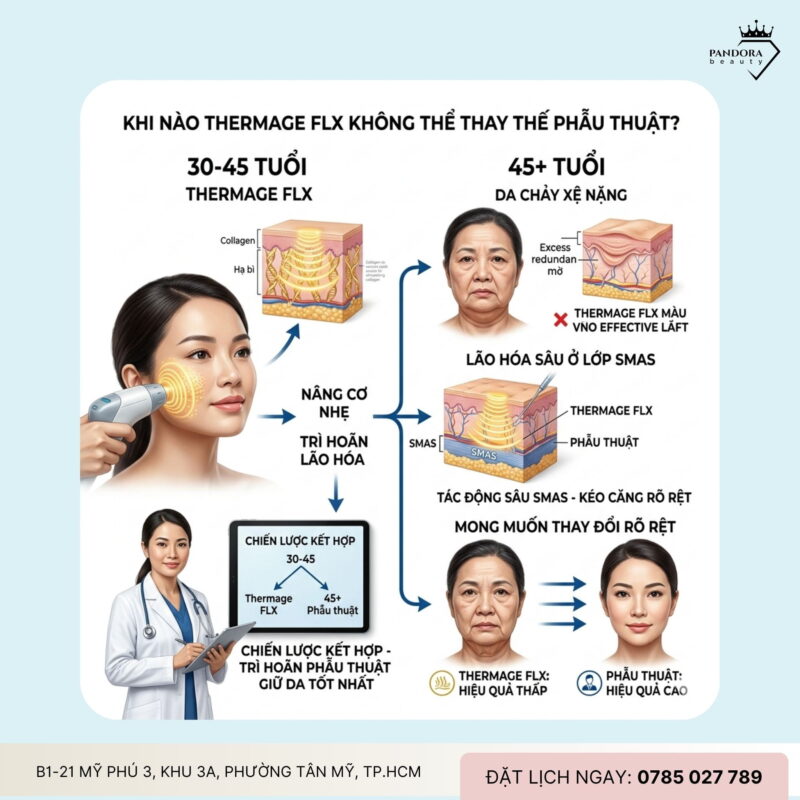 Trẻ hóa Thermage FLX có thay thế căng da phẫu thuật? Góc nhìn chuyên gia