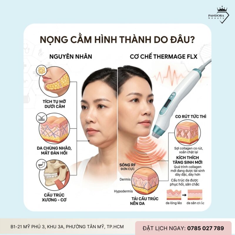 Trẻ hóa Thermage FLX có giúp giảm nọng cằm không? Góc nhìn chuyên gia