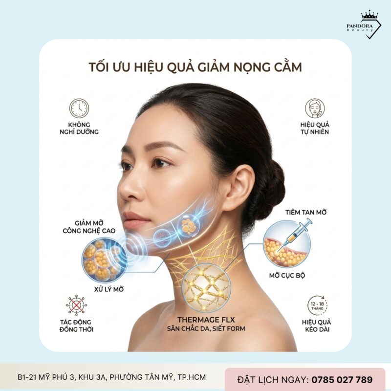 Trẻ hóa Thermage FLX có giúp giảm nọng cằm không? Góc nhìn chuyên gia
