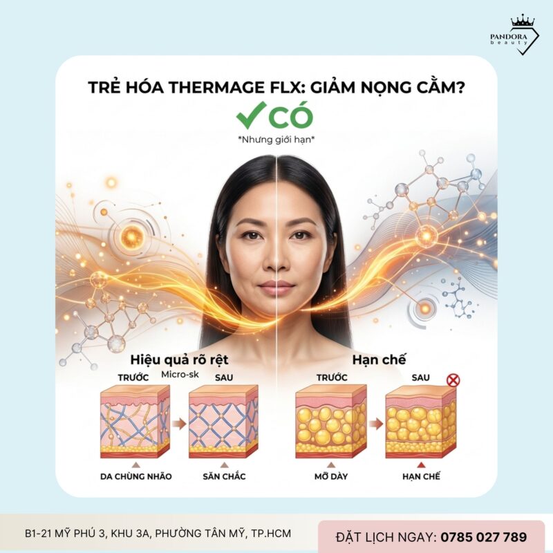 Trẻ hóa Thermage FLX có giúp giảm nọng cằm không? Góc nhìn chuyên gia