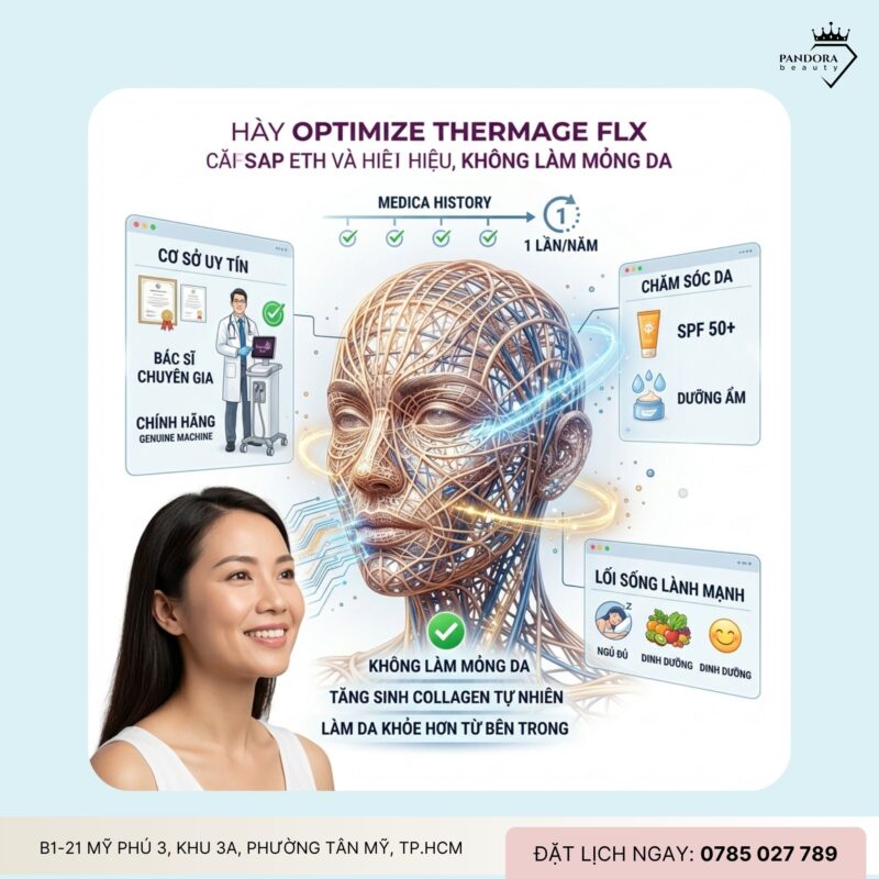 Trẻ hóa Thermage FLX có làm mỏng da không? Sự thật cần biết