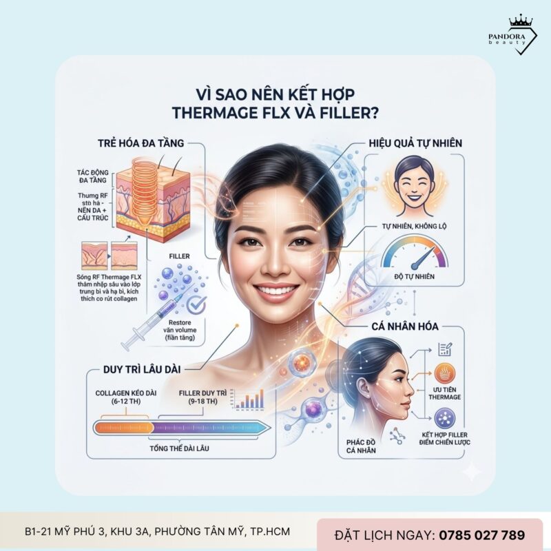 Trẻ hóa Thermage FLX kết hợp filler – Giải pháp trẻ hóa toàn diện