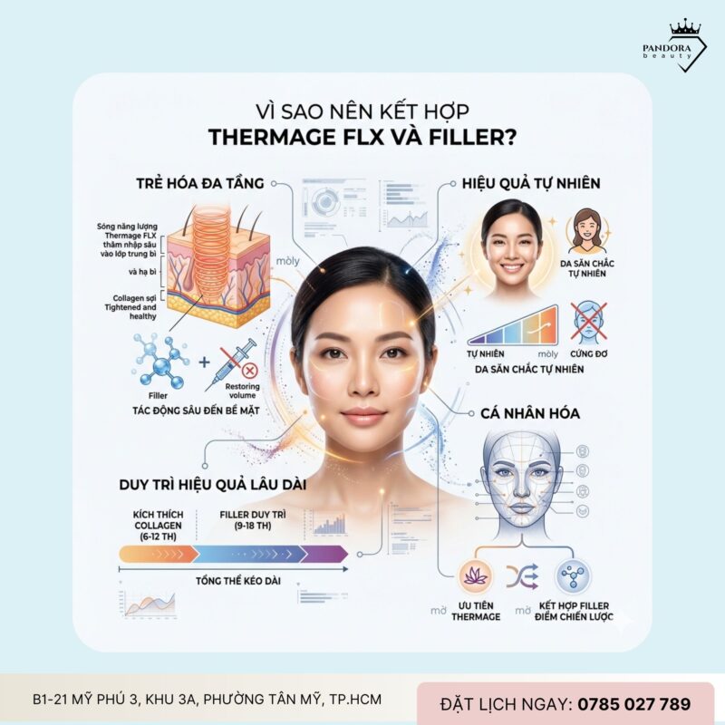 Trẻ hóa Thermage FLX kết hợp filler – Giải pháp trẻ hóa toàn diện
