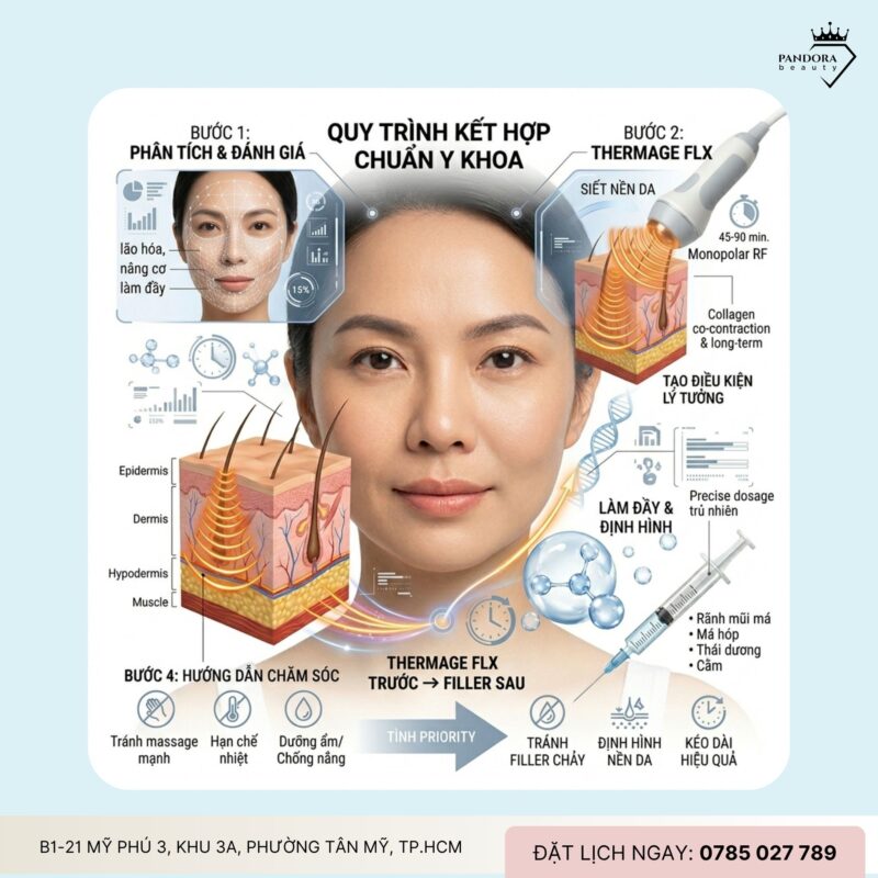 Trẻ hóa Thermage FLX kết hợp filler – Giải pháp trẻ hóa toàn diện