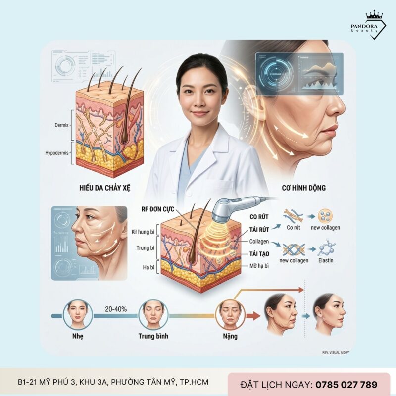 Trẻ hóa Thermage FLX có hiệu quả với da chảy xệ nặng không? Góc nhìn chuyên gia