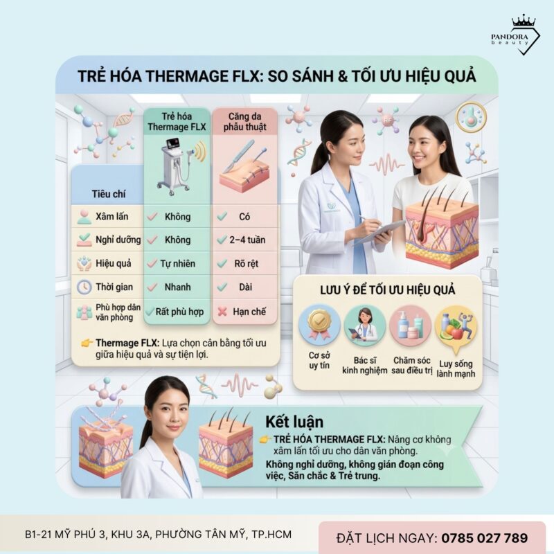 Trẻ hóa Thermage FLX – Giải pháp nâng cơ không cần nghỉ dưỡng cho dân văn phòng