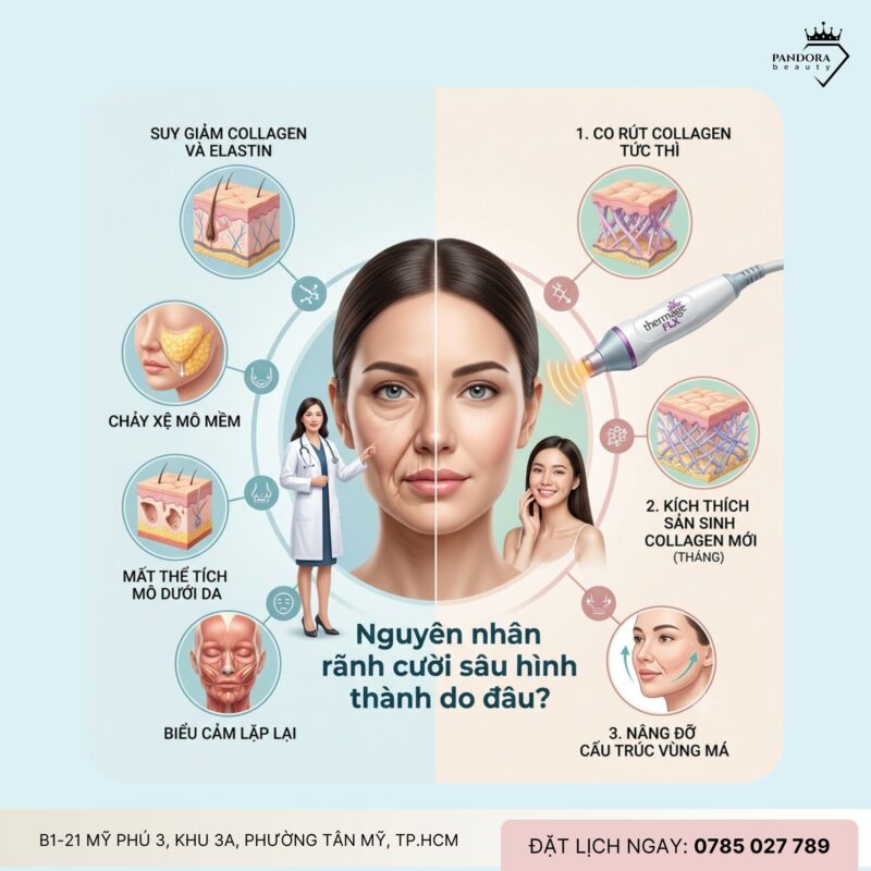 Trẻ hóa Thermage FLX có giúp cải thiện rãnh cười sâu không?