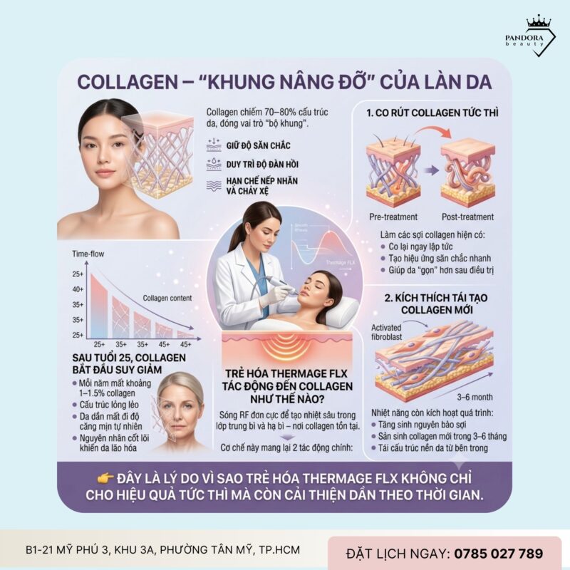 Trẻ hóa Thermage FLX và collagen – Mối liên hệ quyết định làn da