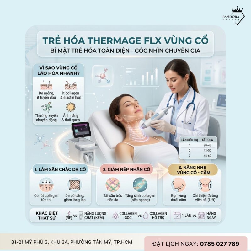 Trẻ hóa Thermage FLX vùng cổ – Bí mật trẻ hóa toàn diện từ góc nhìn chuyên gia