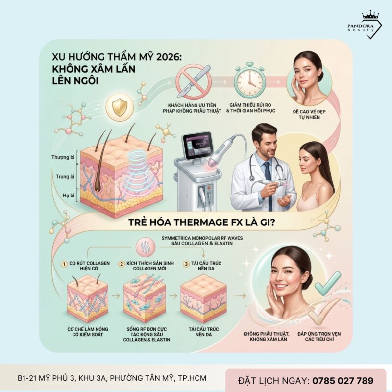 Trẻ hóa Thermage FLX – Xu hướng nâng cơ không xâm lấn 2026