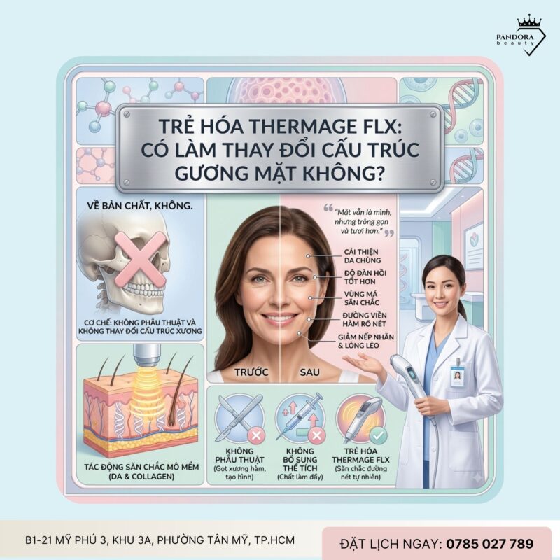 Trẻ hóa Thermage FLX có làm thay đổi cấu trúc gương mặt không?