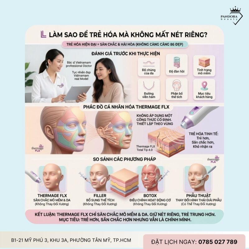 Trẻ hóa Thermage FLX có làm thay đổi cấu trúc gương mặt không?
