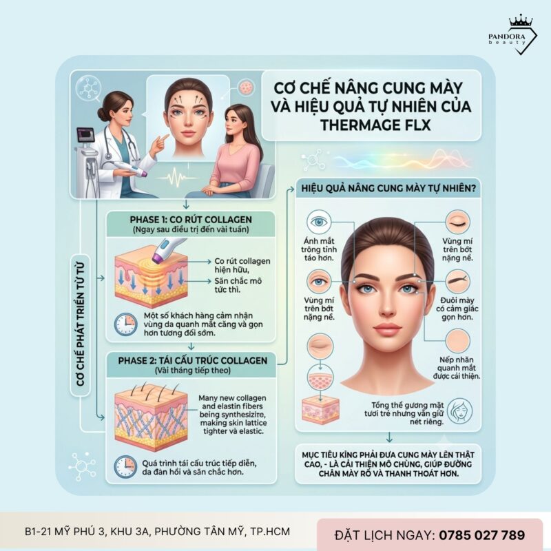 Trẻ hóa Thermage FLX có giúp nâng cung mày tự nhiên?