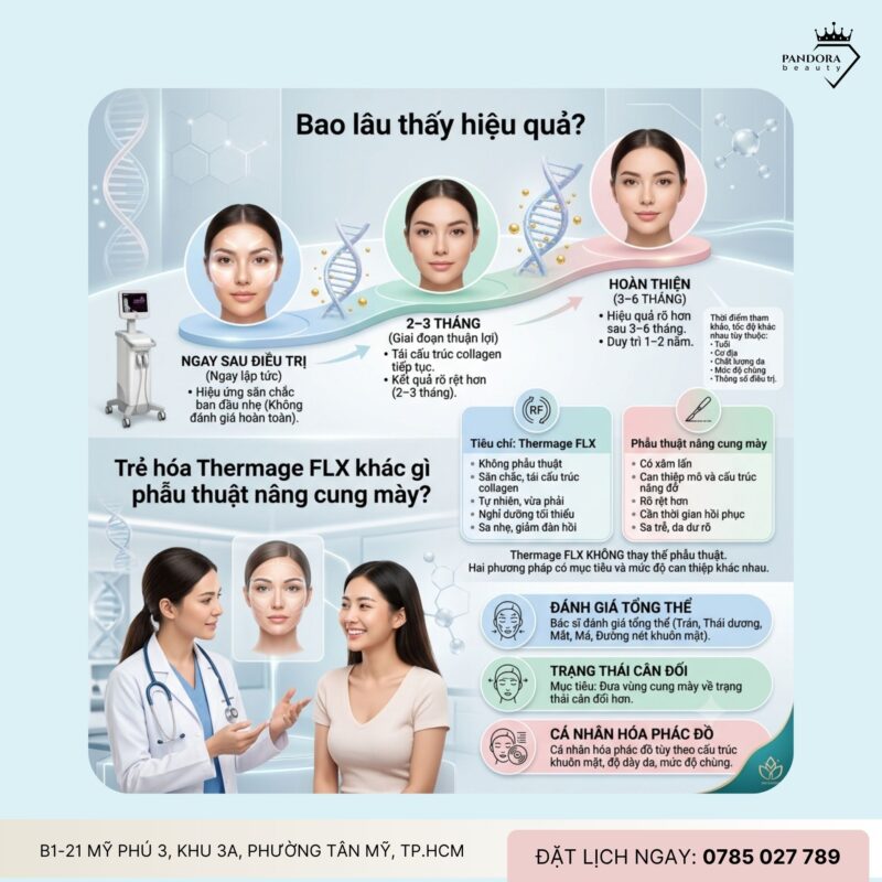 Trẻ hóa Thermage FLX có giúp nâng cung mày tự nhiên?