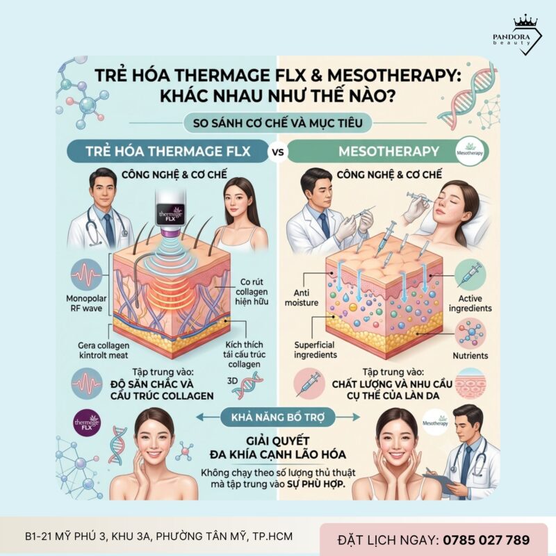 Trẻ hóa Thermage FLX có thể kết hợp mesotherapy không?