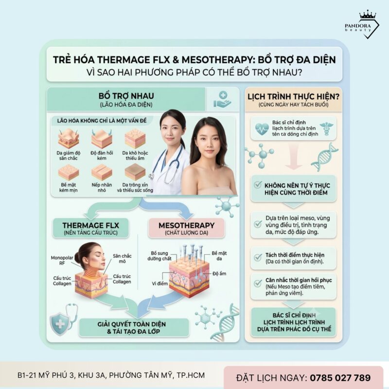 Trẻ hóa Thermage FLX có thể kết hợp mesotherapy không?