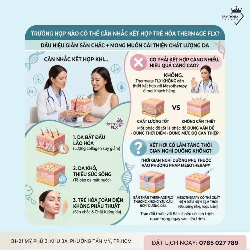 Trẻ hóa Thermage FLX có thể kết hợp mesotherapy không?