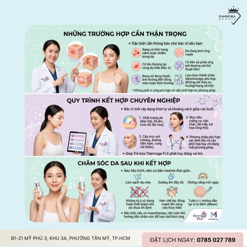 Trẻ hóa Thermage FLX có thể kết hợp mesotherapy không?