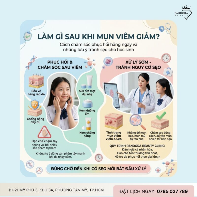 Trị mụn học sinh: Mụn bọc, mụn mủ ở học sinh – Xử lý thế nào để hạn chế thâm sẹo?